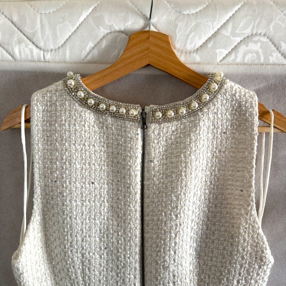 Alice + Olivia Coley Embellished Tweed Minidress - Picture 11 of 11